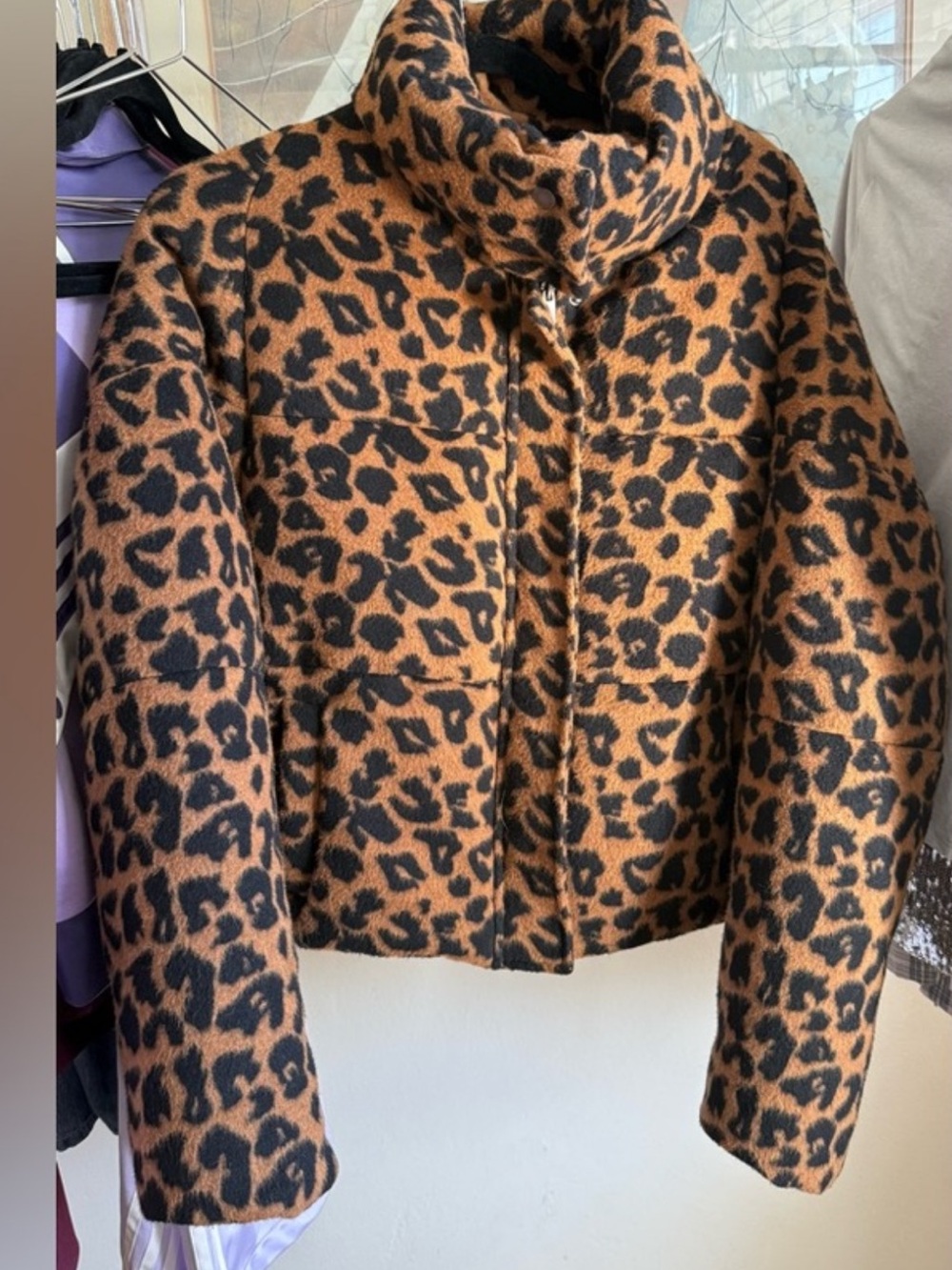 APPARIS PUFFER JACKET - LEOPARD
